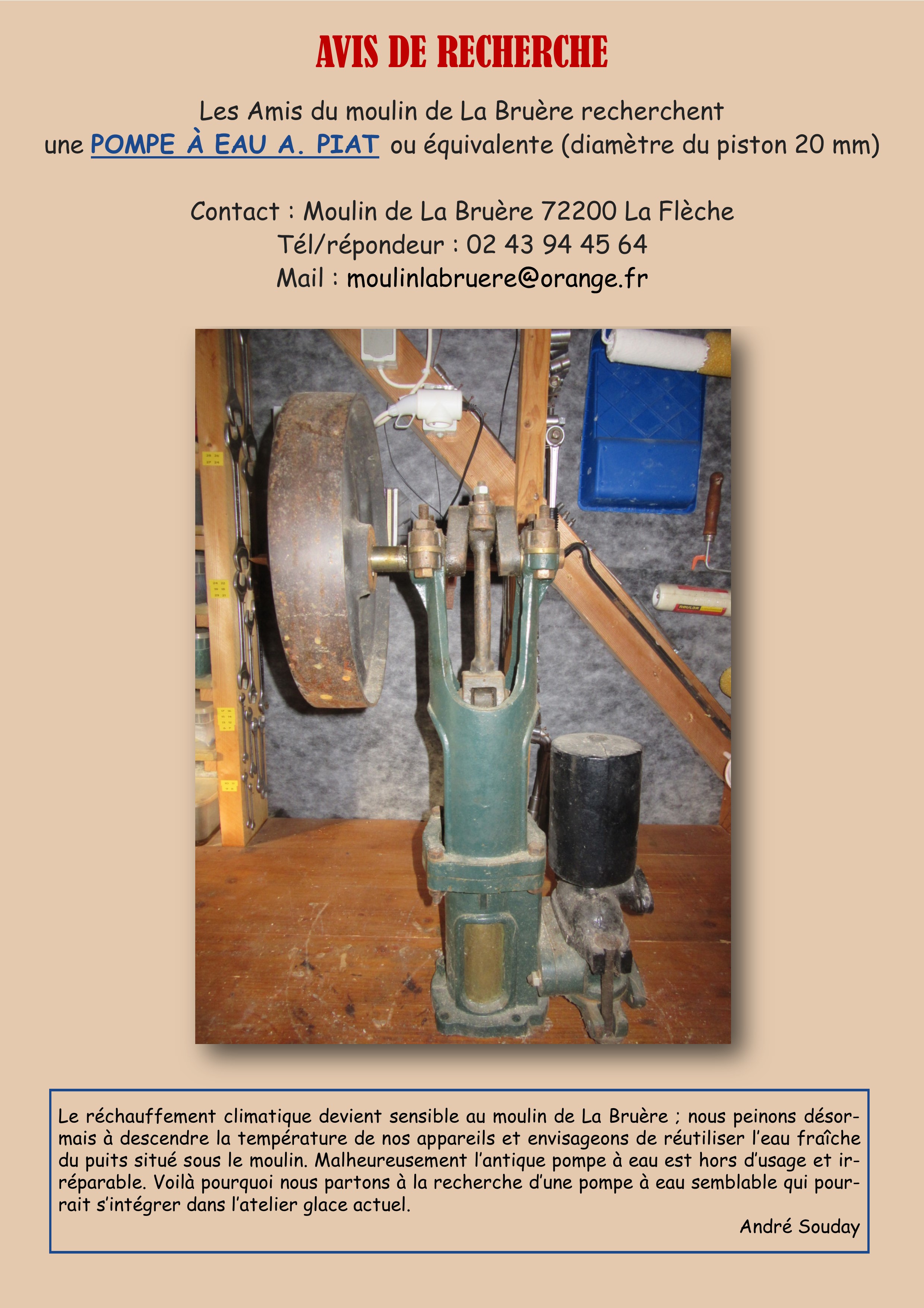 pompe a eau pour la bruère