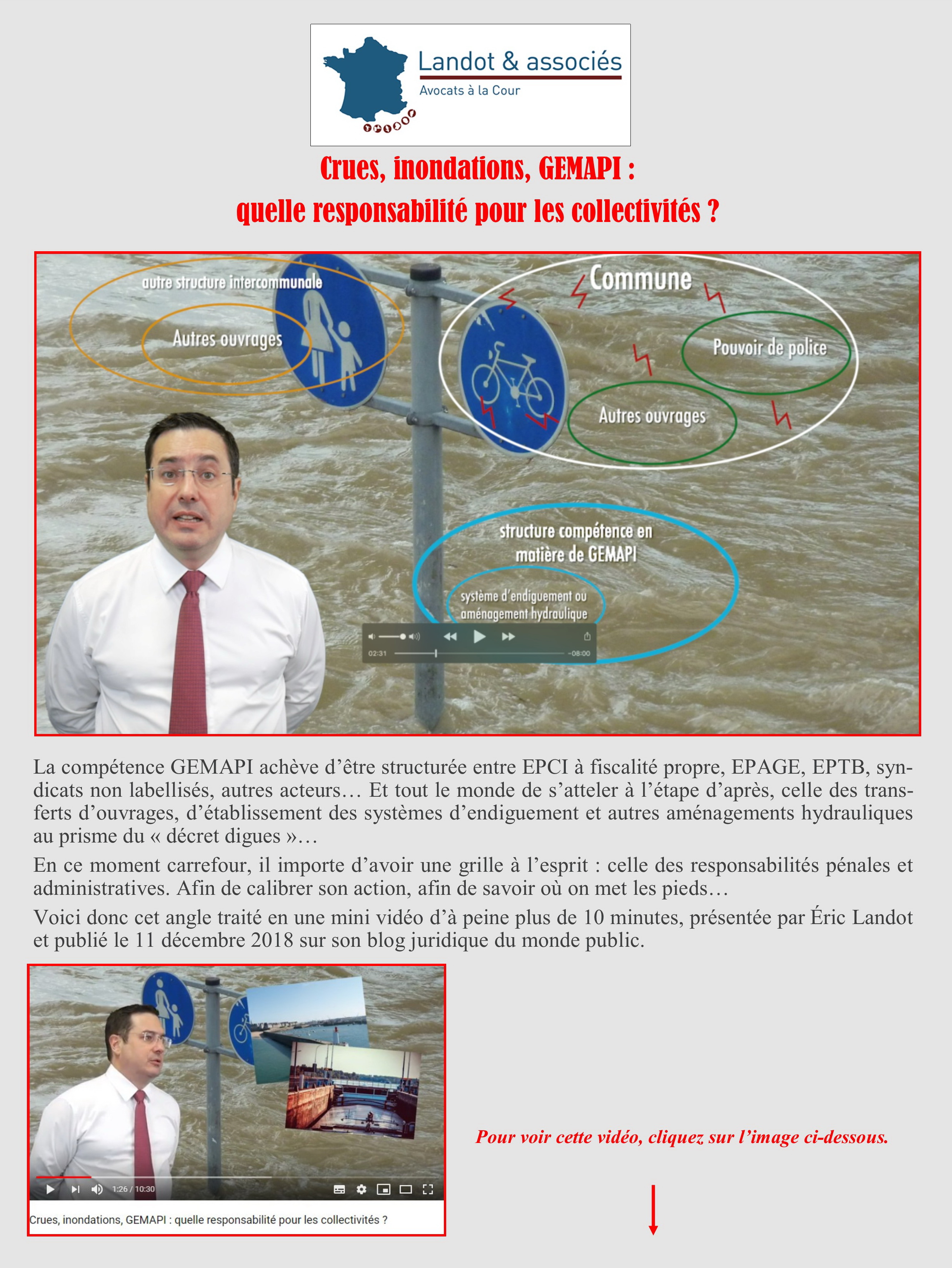 Avocat Landot sur GEMAPI