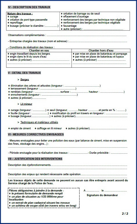 Demande d'avis préalable page 2