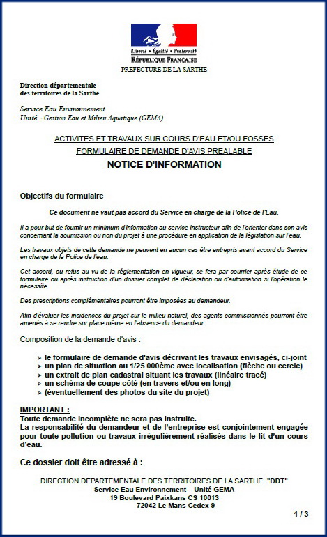 Notice d'information page 1