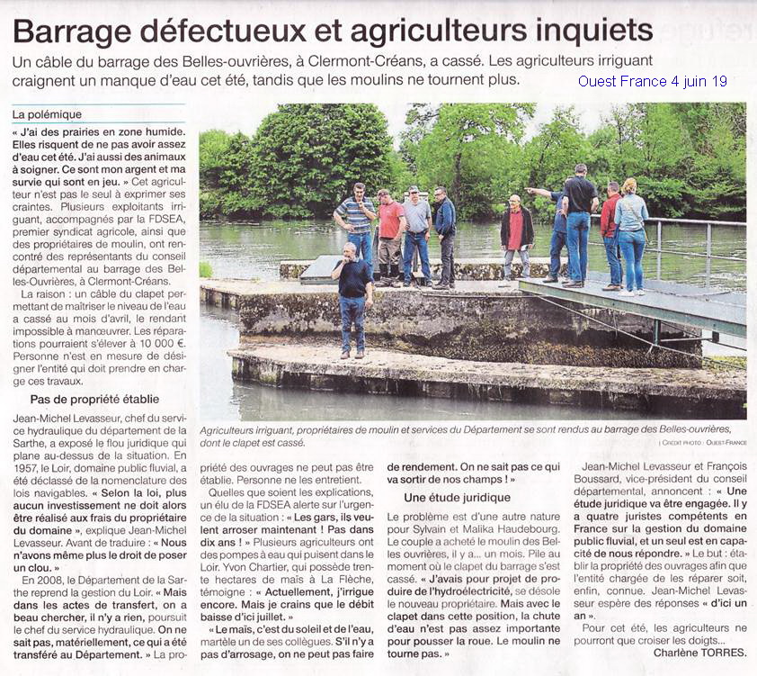 cable cassé clapet belles ouvrières