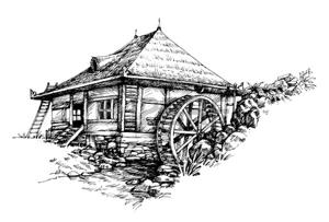 46666332-main-moulin-illustration-artistique-dessinée