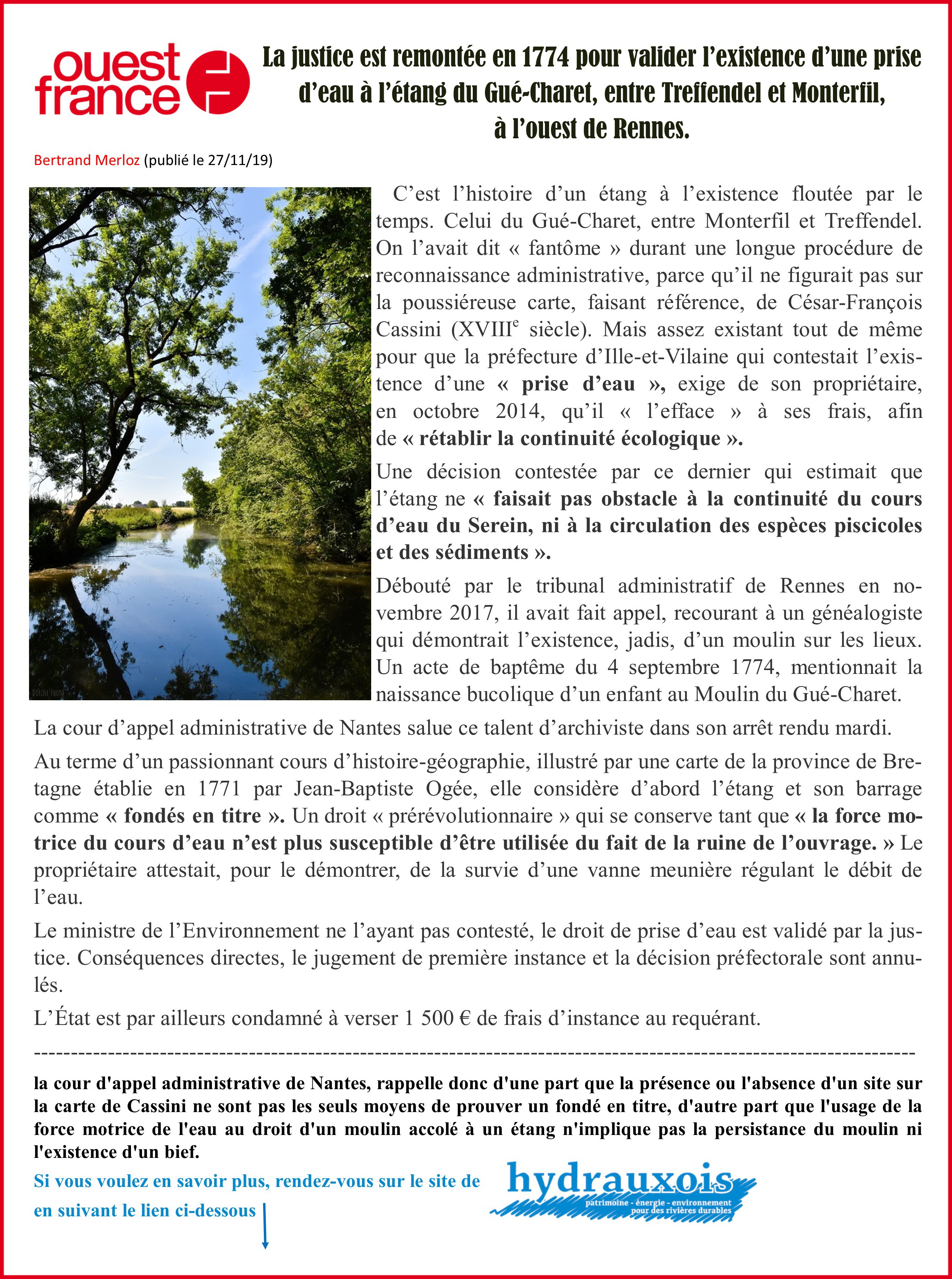 Etang du gué Charret