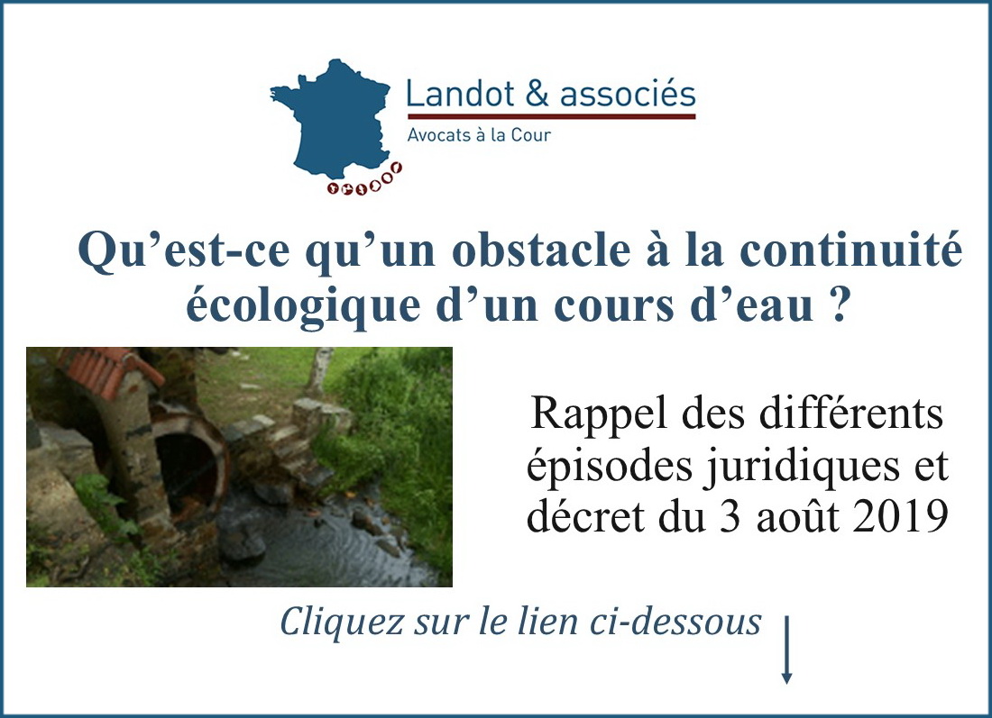 Qu'est ce qu'un obstacle juridiquement