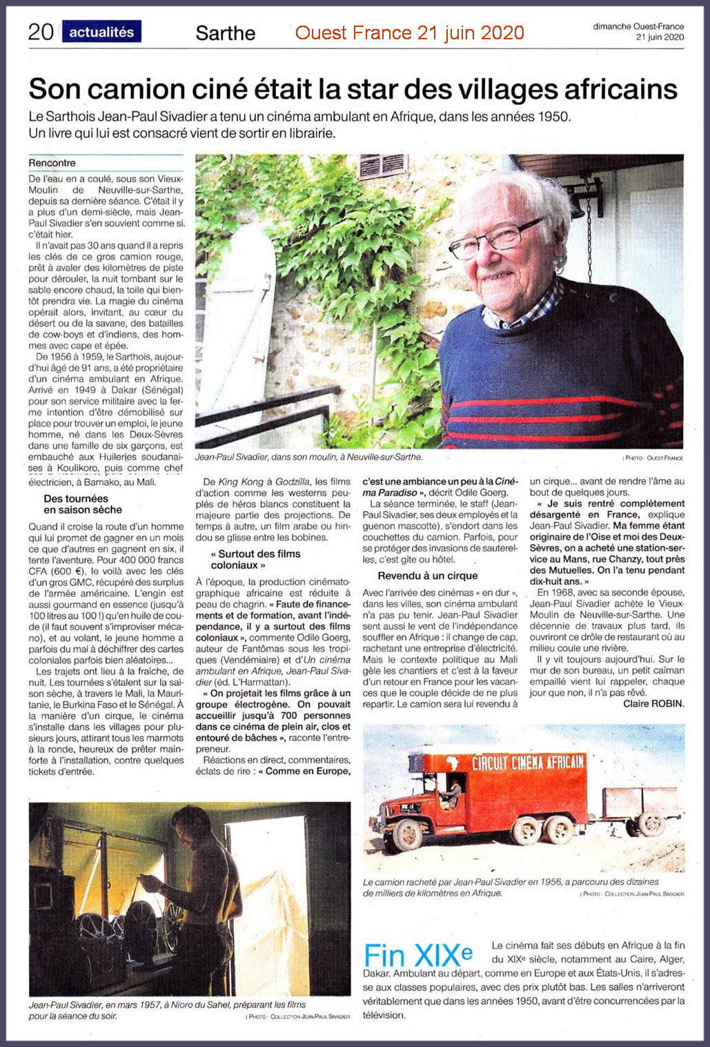 JP. Sivadier et camion cinéma