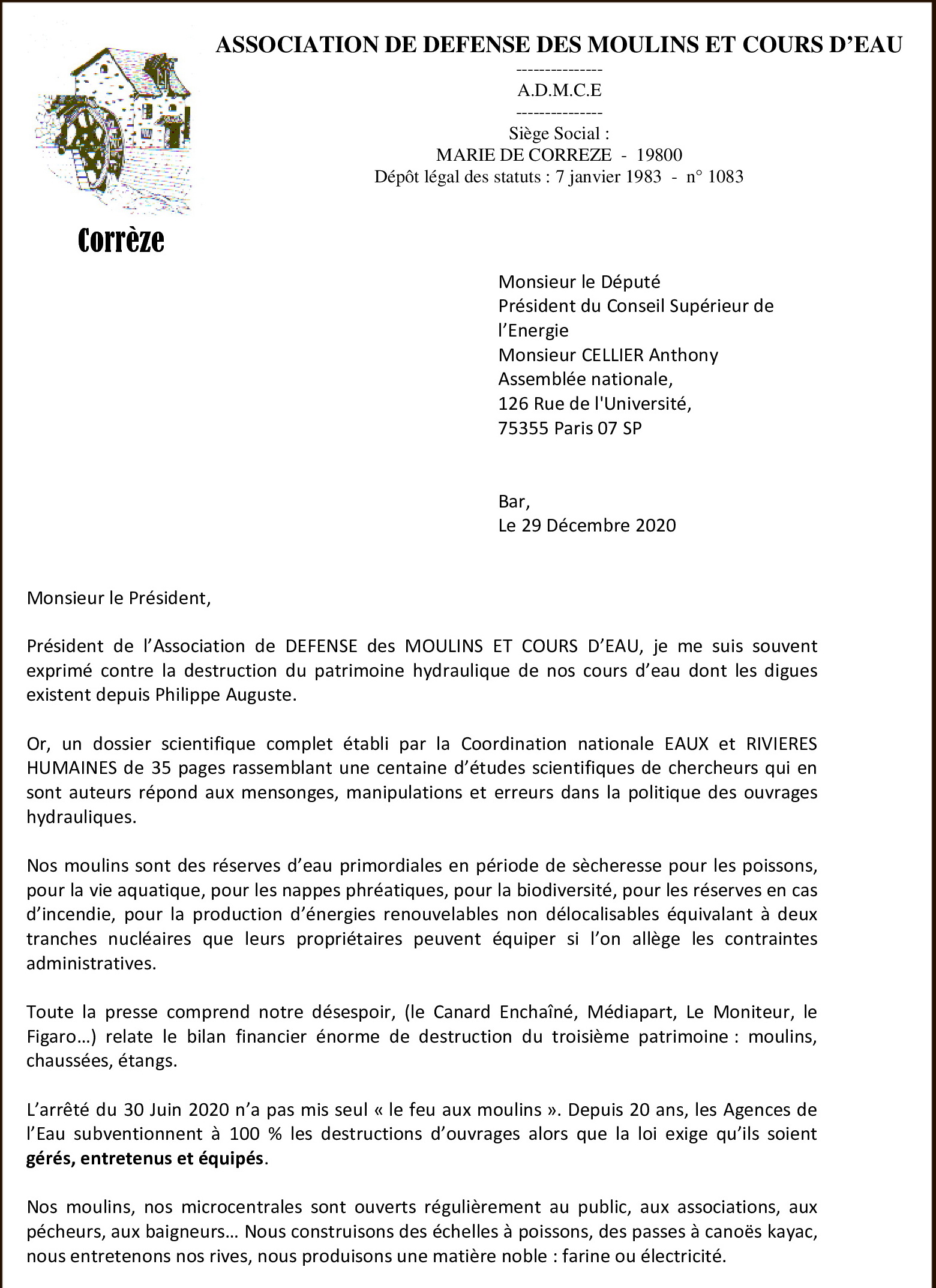 ADMCE Corrèze page 1