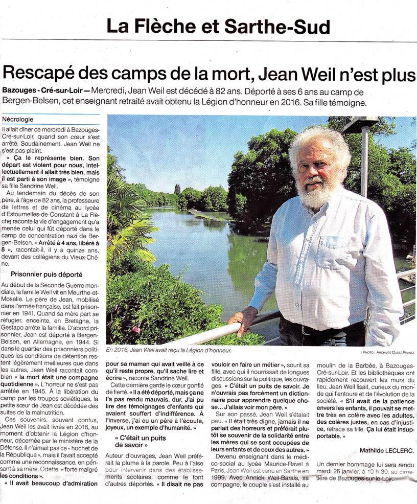 Décès Jean Weil