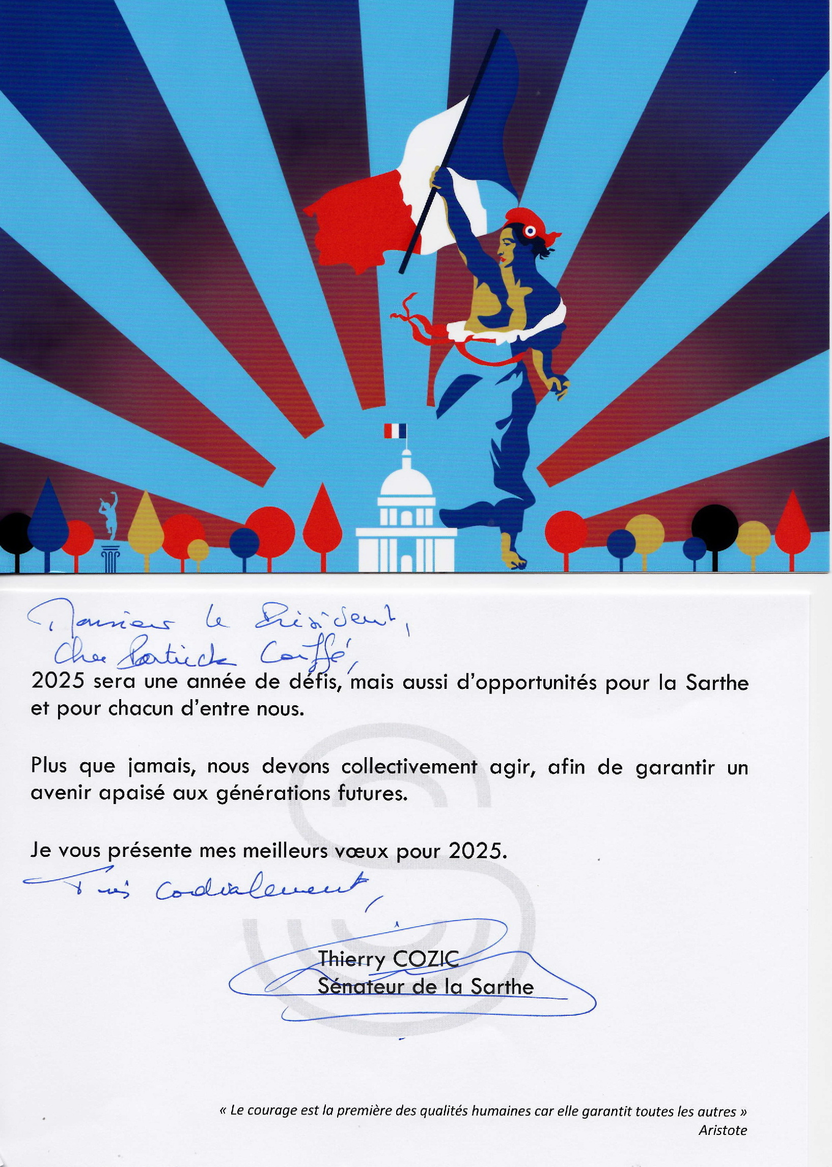Voeux sénateur Thierry Cozic